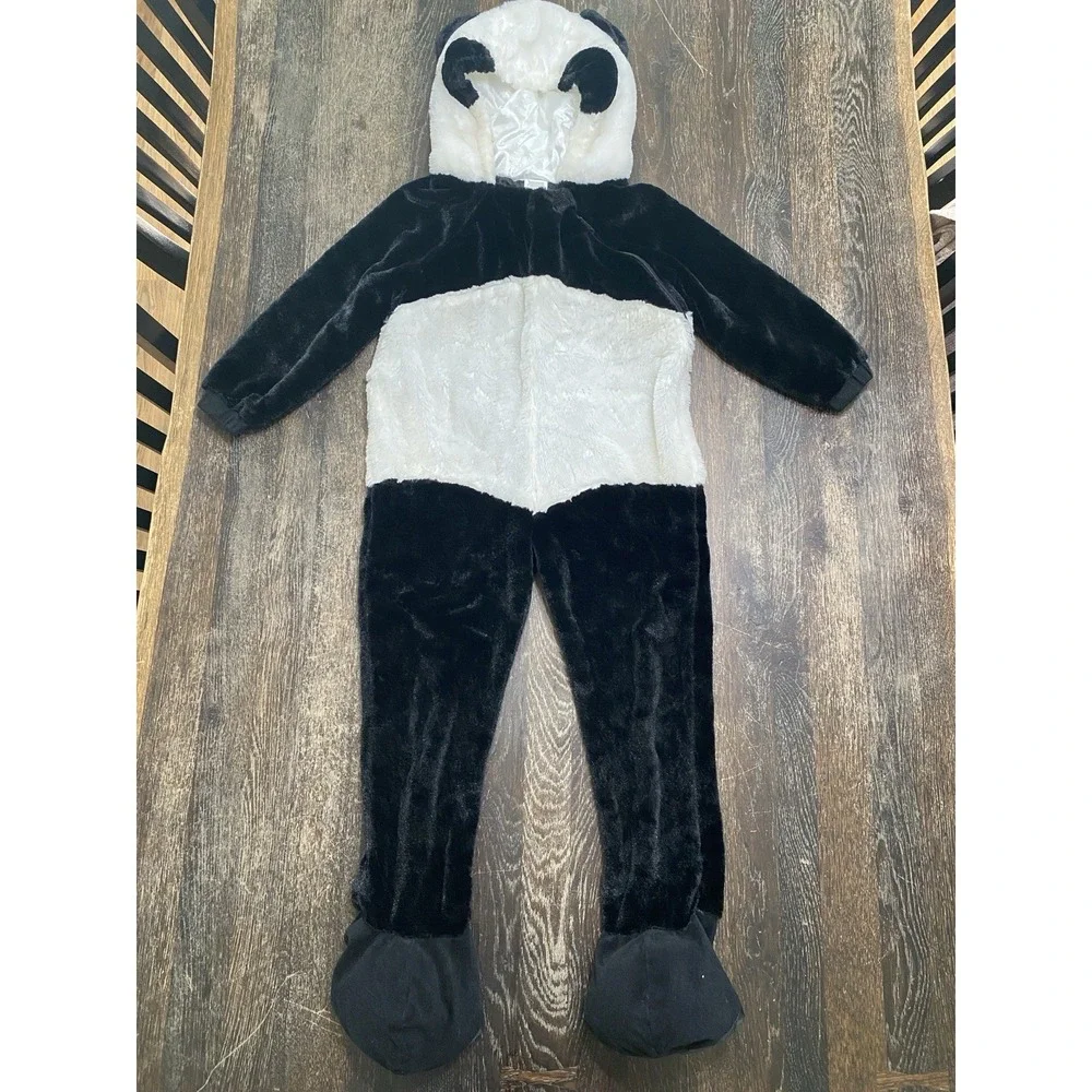 Kids Panda Bear Costume Sz 4-5T Wild Animal Halloween Dress Up